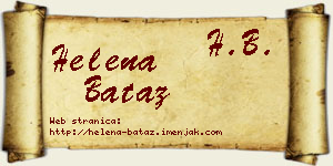 Helena Bataz vizit kartica